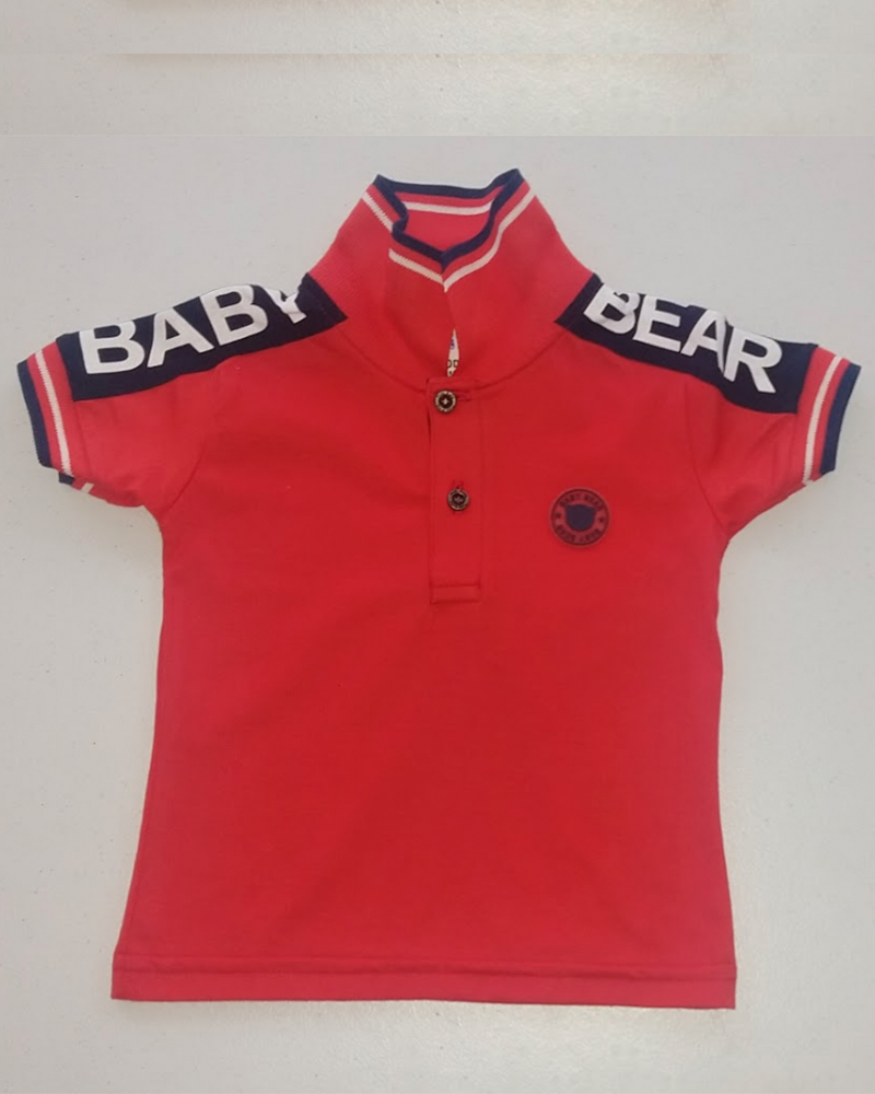 Camiseta Polo Bebê Vermelho Maça